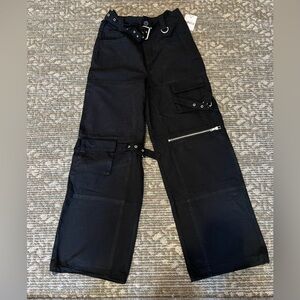 Forever 21 Black Pants with Silver Details